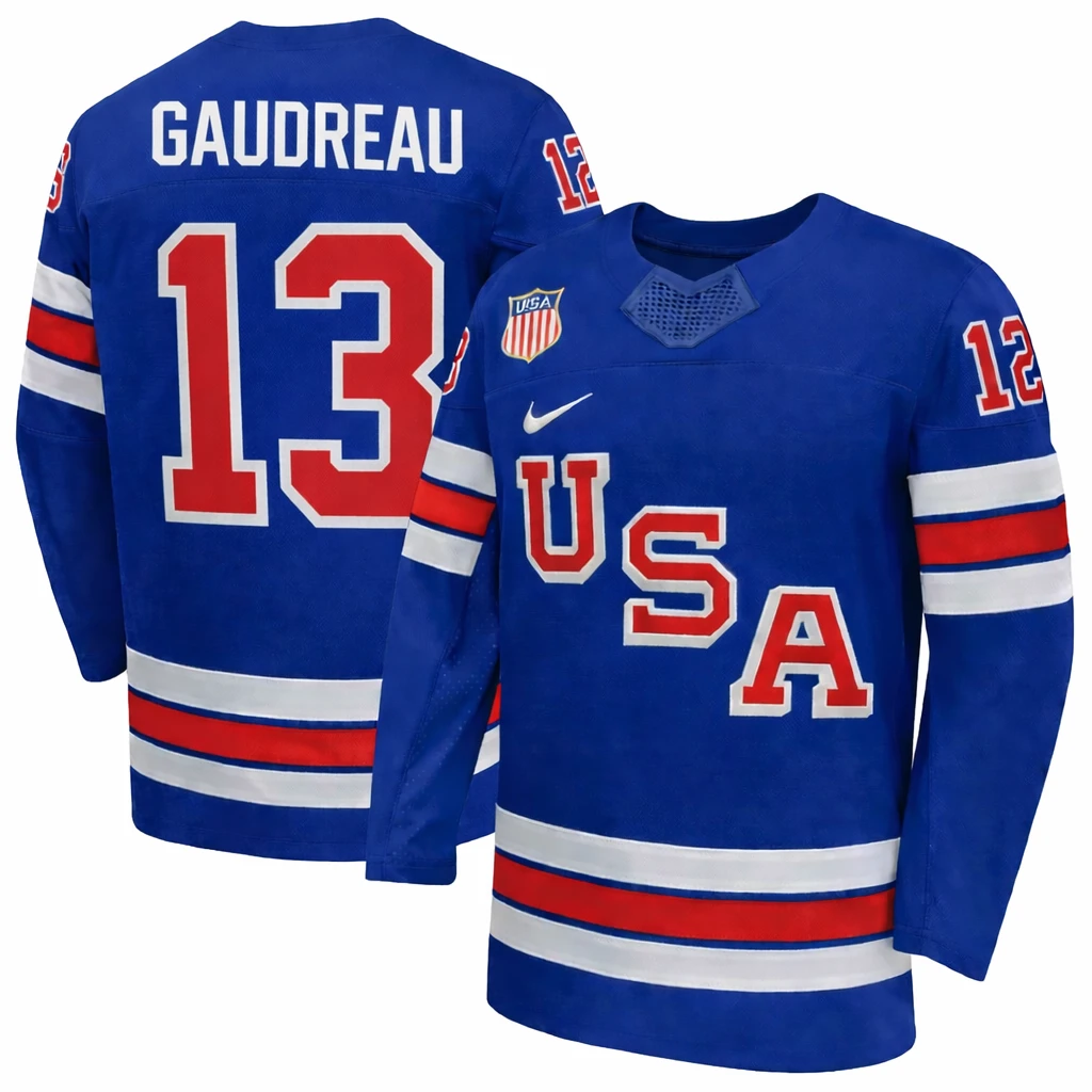 Johnny Gaudreau Jersey Team USA Winter Olympics 2026 Hockey Premium STITCHED