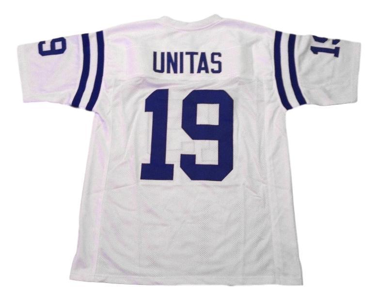 Johnny Unitas CUSTOM STITCHED Unsigned Football Jersey White