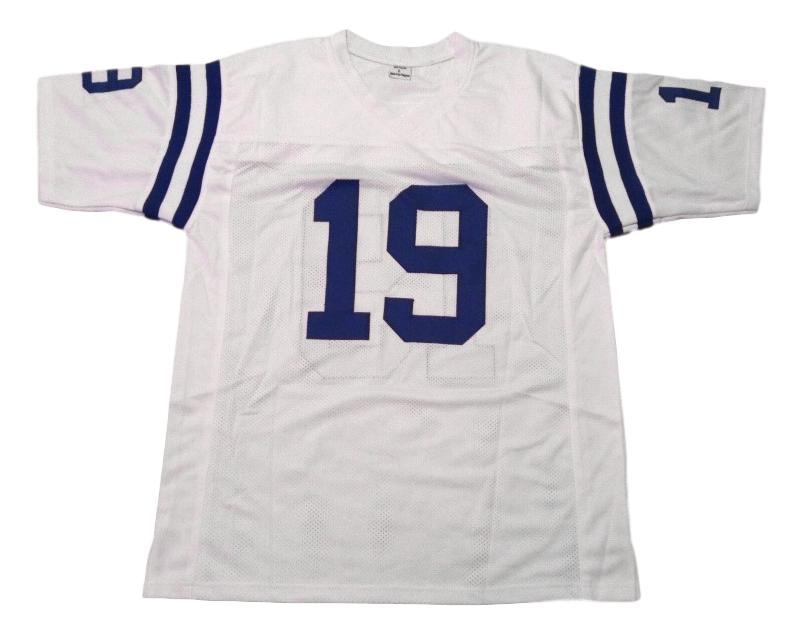 Johnny Unitas CUSTOM STITCHED Unsigned Football Jersey White
