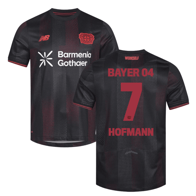 Jonas Hofmann 7 Leverkusen 2025-26 Home Match Jersey – Black