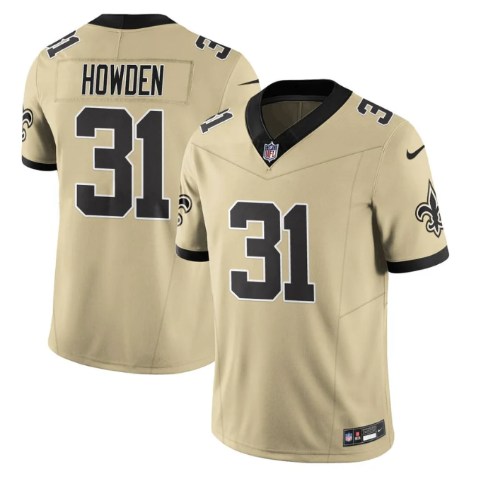 Jordan Howden Jersey #31 Alternate Vapor Limited Football All Stitched Gold
