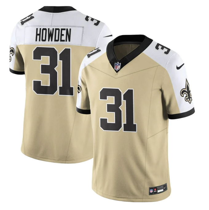 Jordan Howden Jersey #31 Alternate Vapor Limited Football All Stitched Gold Alter