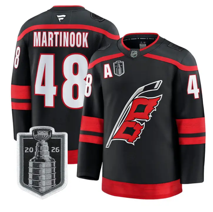 Jordan Martinook Jersey #48 Carolina Hurricanes 2026 Stanley Cup Stitched