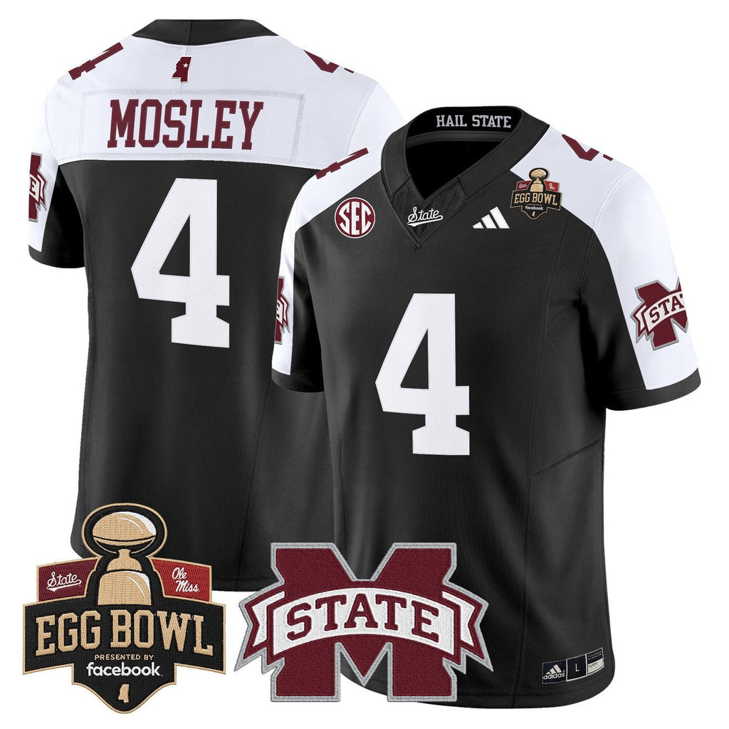 Jordan Mosley Jersey #4 Mississippi State Bulldogs 2025 Egg Bowl Stitched