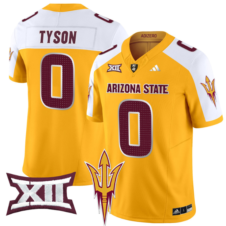 Jordyn Tyson Jersey #0 Arizona State Sun Devils 2024 Vapor Limited Gold Alternate