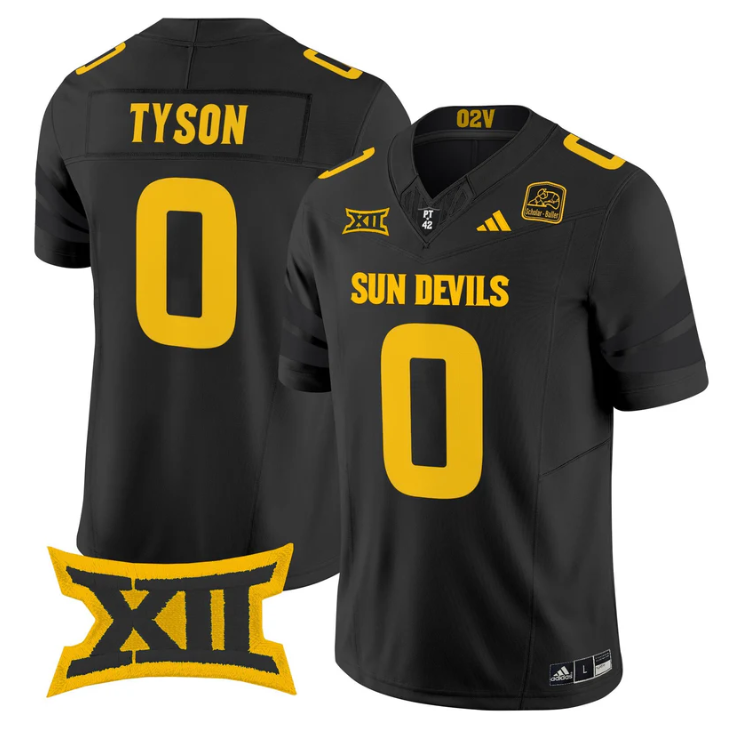 Jordyn Tyson Jersey #0 Arizona State Sun Devils 2025 Vapor Stitched