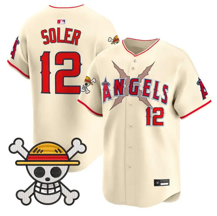 Jorge Soler Jersey #12 Los Angeles Angels One Piece Premier Stitched