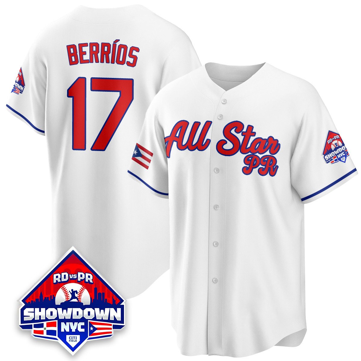 Puerto Rican Jersey #25 Puerto Rican Baseball All-Star 2025 Stitched Blue