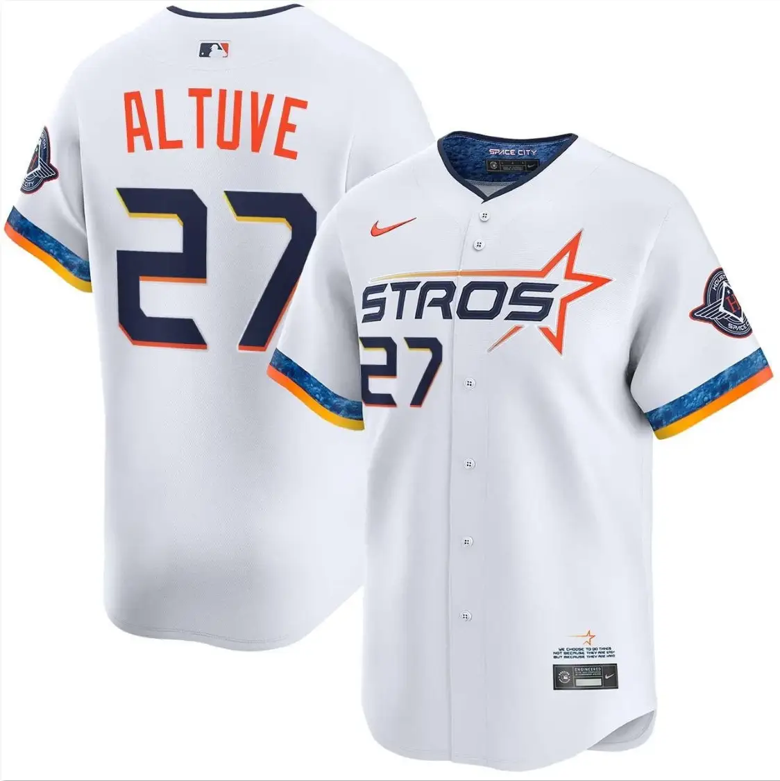 Jose Altuve Jersey #27 Astros Vapor Premier Limited All Stitched