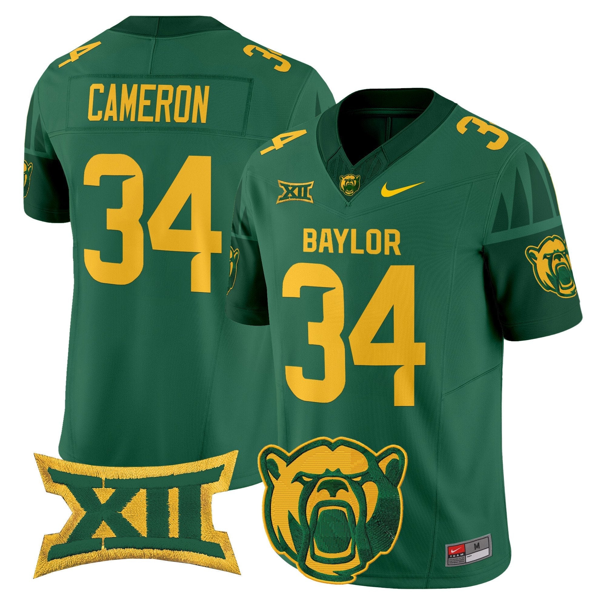 Matt Jones Jersey #2 Baylor Bears 2025 V2 Vapor Stitched Black