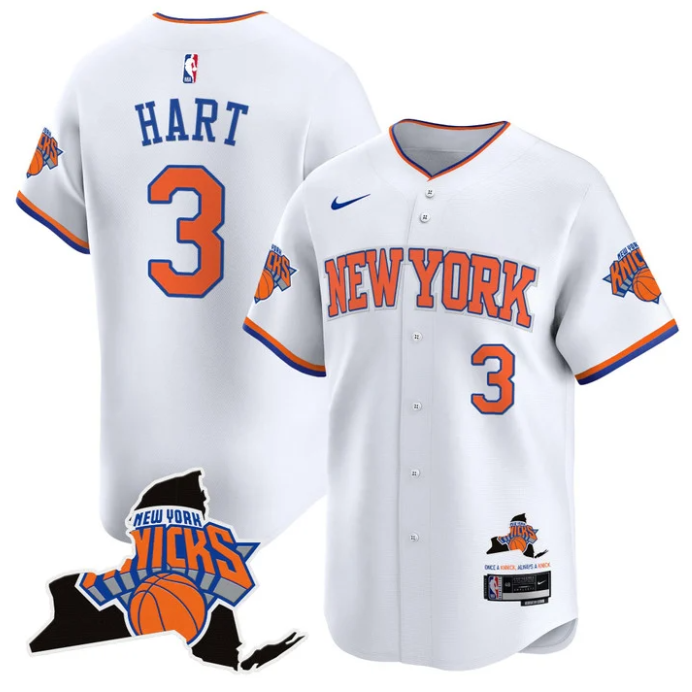 Josh Hart Jersey #3 New York Knicks Vapor Baseball Stitched Association