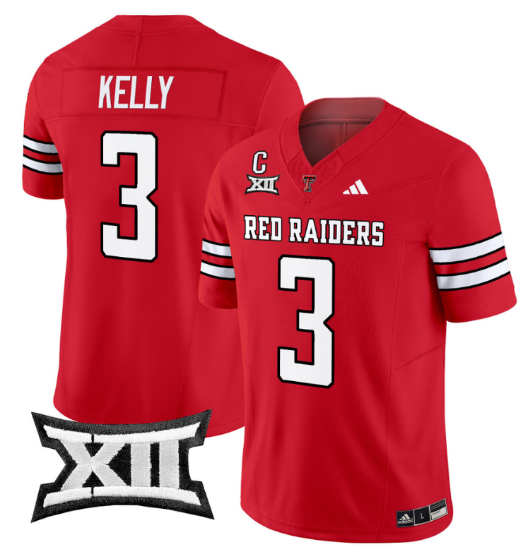 Josh Kelly Jersey #3 Texas Tech Red Raiders Vapor Limited Football Red