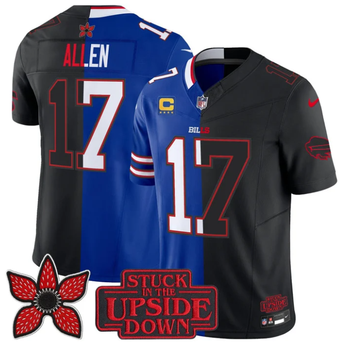 Josh Allen Jersey #17 Upside Down Edition Vapor Limited Stitched