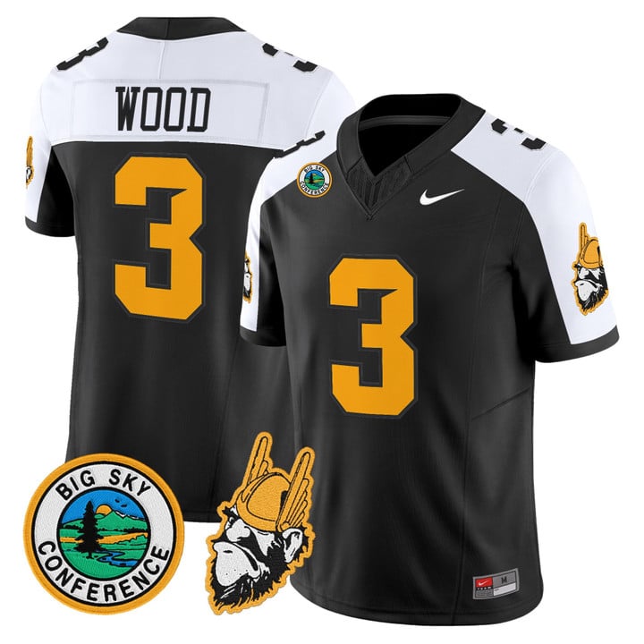 Joshua Wood Jersey #3 Idaho Vandals 1975 Throwback Limited Stitched Black Alter
