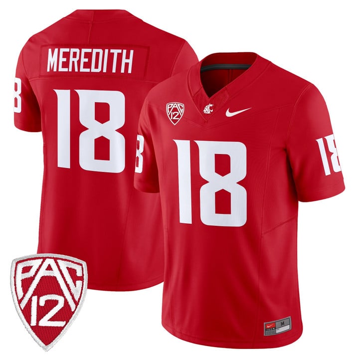 Joshua Meredith Jersey #18 Washington State Cougars 2025 Vapor Limited Stitched