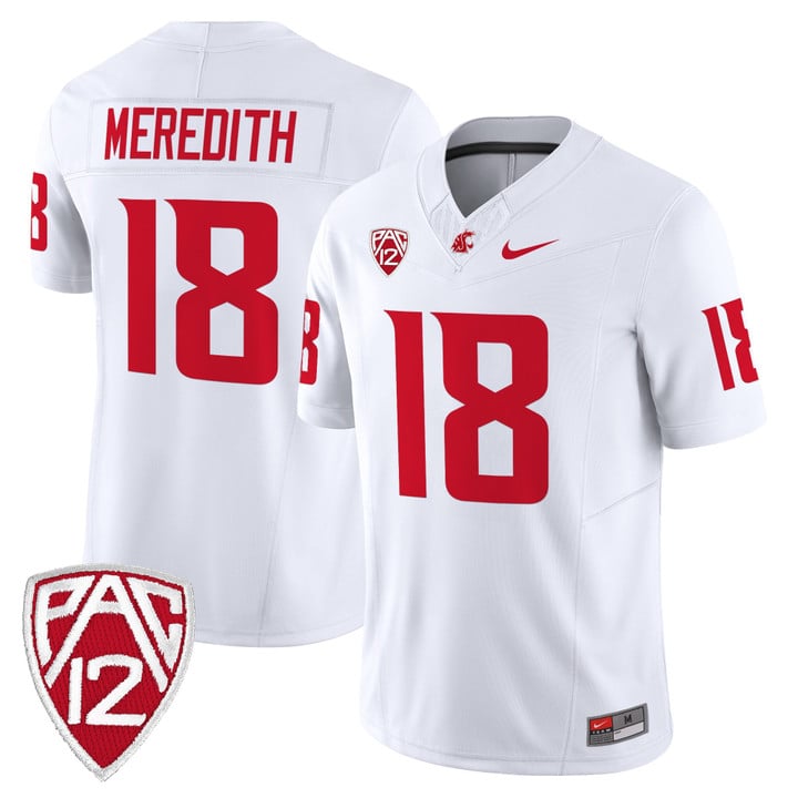 Joshua Meredith Jersey #18 Washington State Cougars 2025 Vapor Limited Stitched