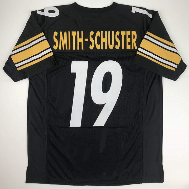 JuJu Smith-Schuster Jersey Pittsburgh Steelers Custom Throwback Football Black