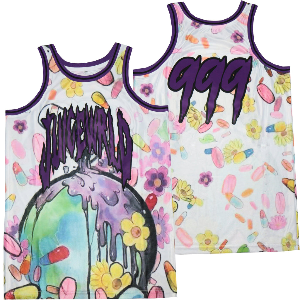 Juice Wrld #999 Pills Movie Basketball Jersey