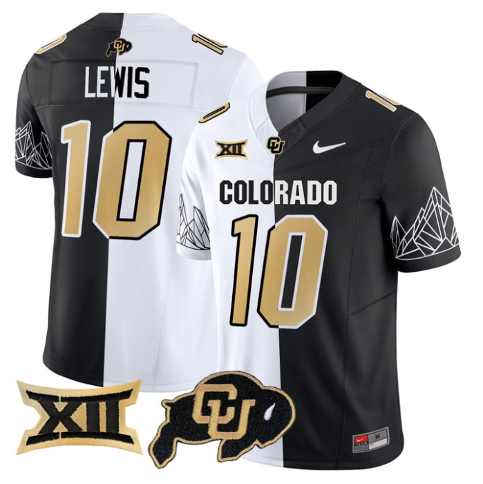 Julian Lewis Jersey #10 Colorado Buffaloes 2025 Limited V2 Stitched Stripeout