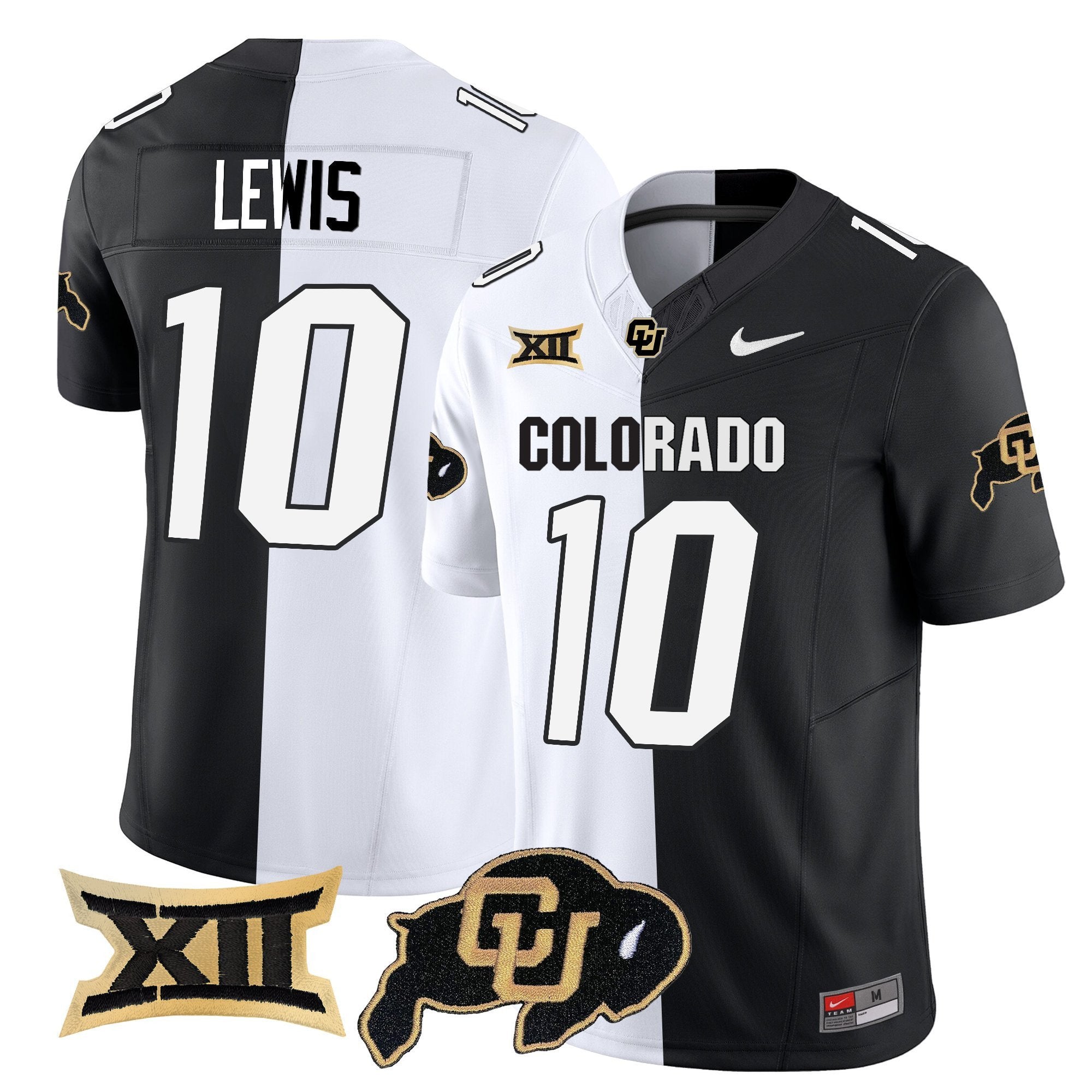 Julian Lewis Jersey #10 Colorado Buffaloes 2025 Vapor Limited Stitched Stripeout