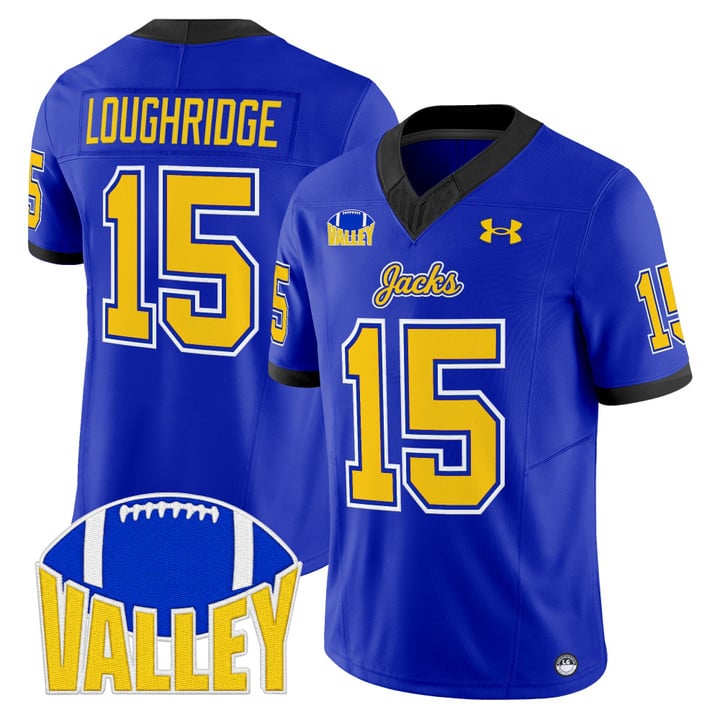 Julius Loughridge Jersey #15 South Dakota State Jackrabbits 2025 Stitched Blue