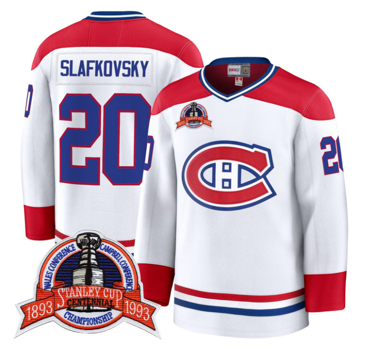 Juraj Slafkovsky Jersey #20 Montreal Canadiens Timeless Premium Stitched 1993 Final