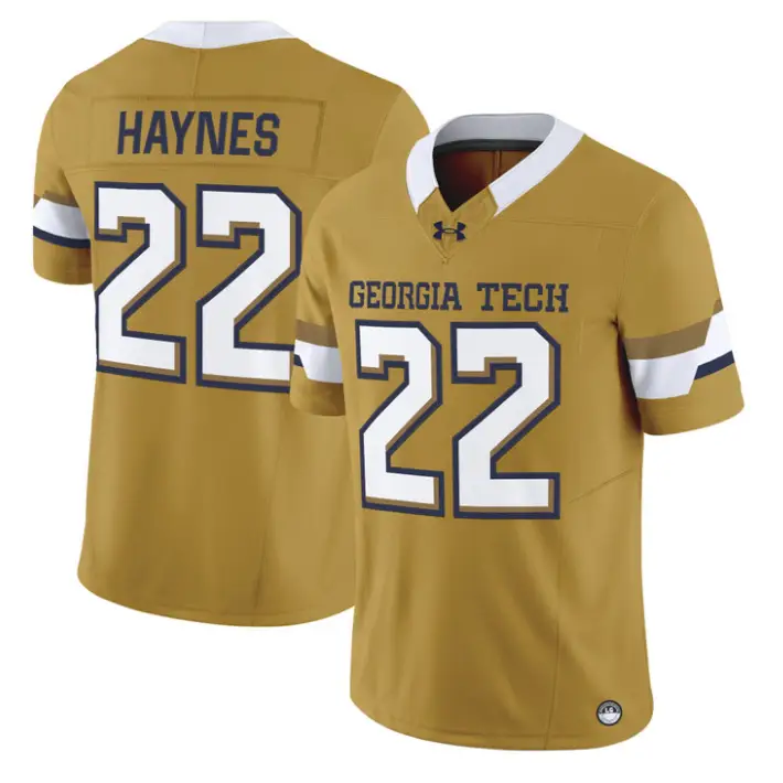 Justice Haynes Jersey #22 Georgia Tech Yellow Jackets 2026 Limited Stitched