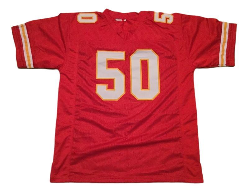 Justin Houston CUSTOM STITCHED Unsigned Football Jersey Red