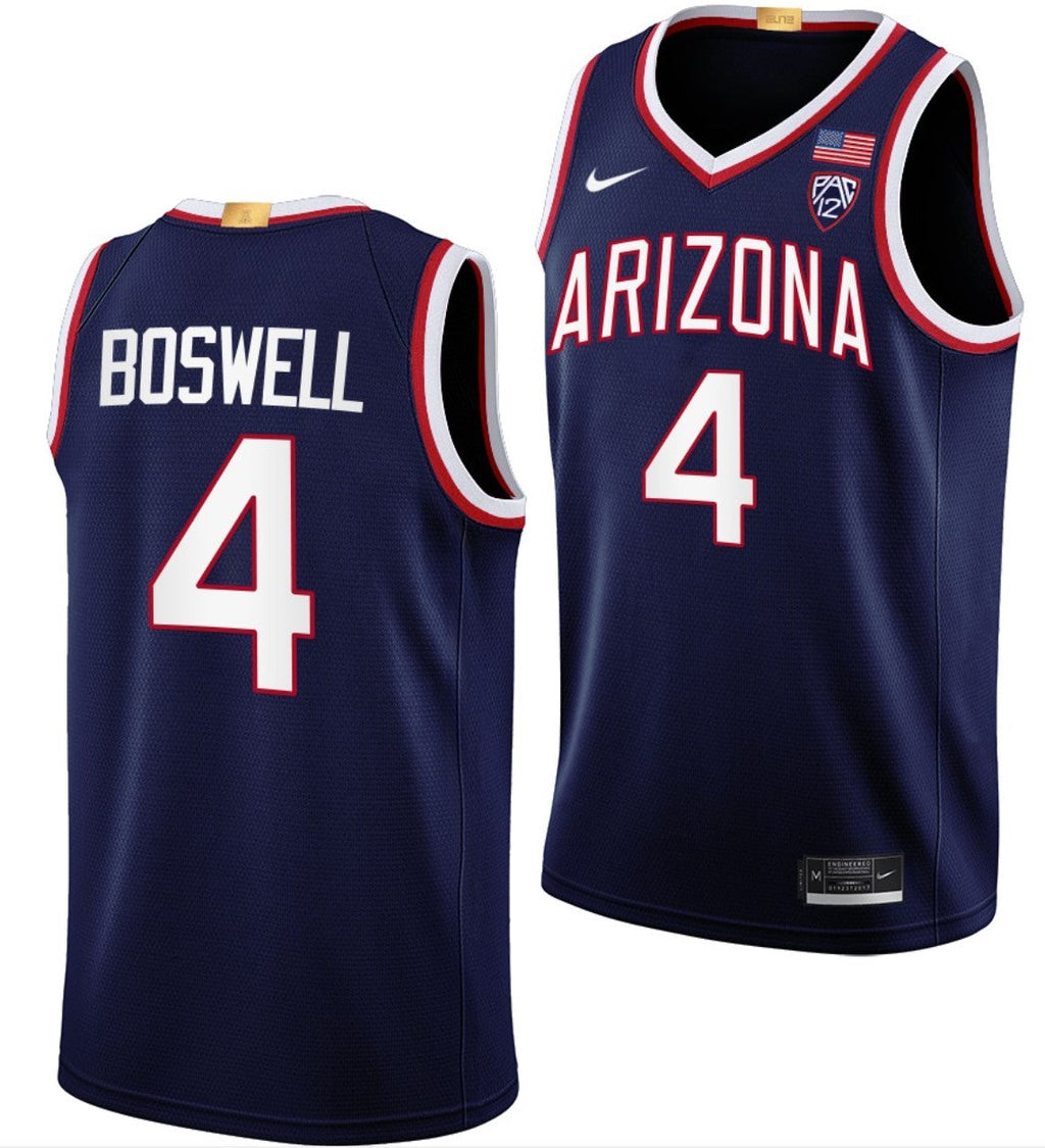 Kylan Boswell Jersey Arizona Wildcats College Basketball Limited #4