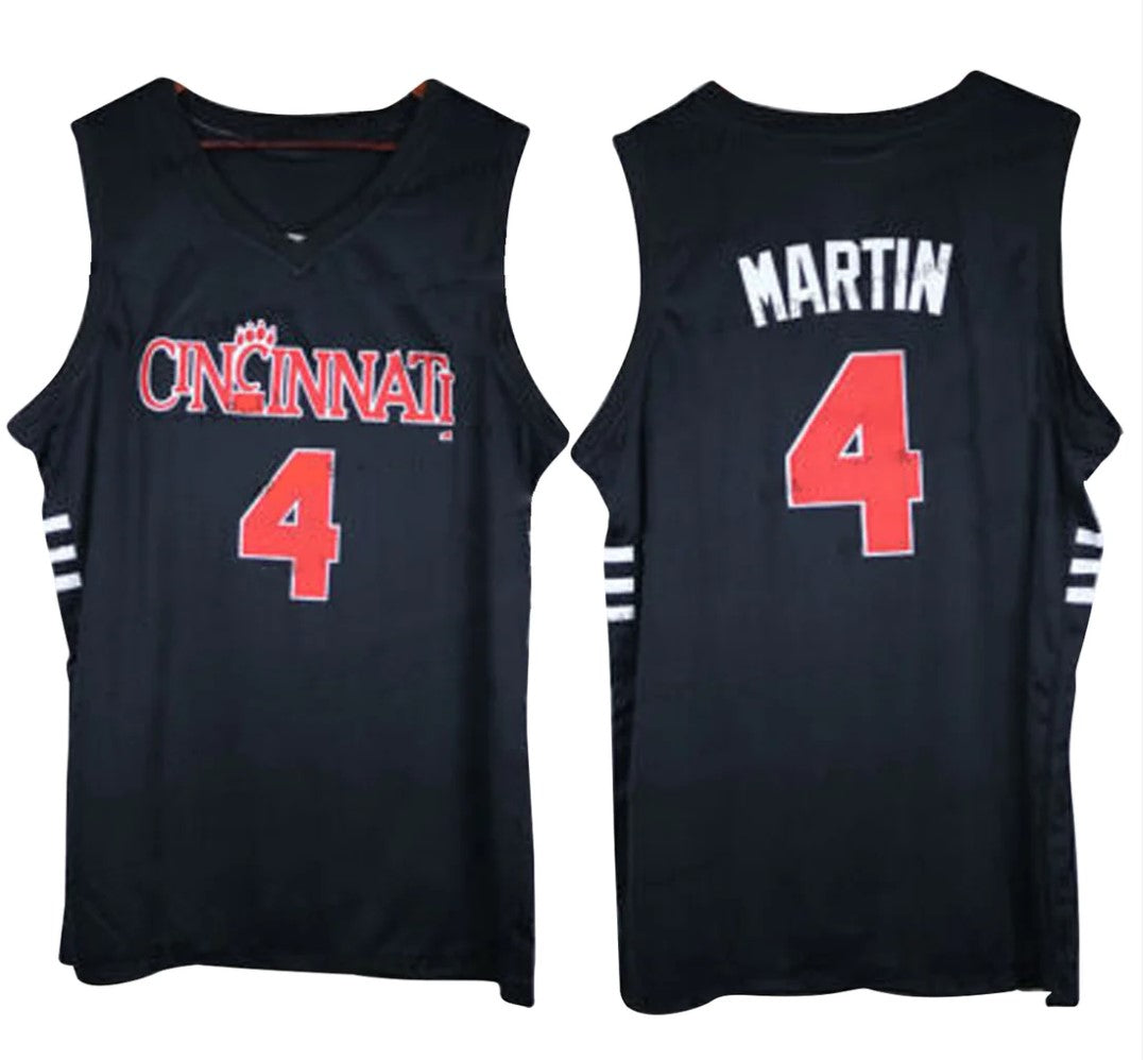 Kenyon Martin Jersey Cincinnati Bearcats College Basketball Navy #4