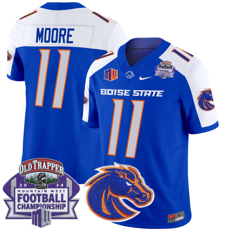 Kellen Moore Jersey #11 Boise State Broncos 2024 Championship Vapor Royal Alternate