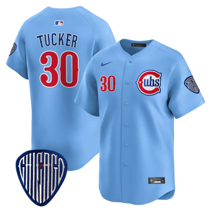 Kyle Tucker Jersey #30 Chicago Cubs Blue Alternate Vapor Premier Limited Stitched Blue