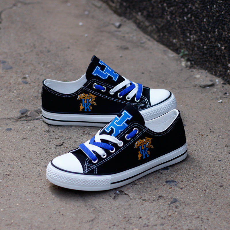 Kentucky Wildcats Limited Print NCAA College Students Low Top Canvas Shoes Sport Sneakers