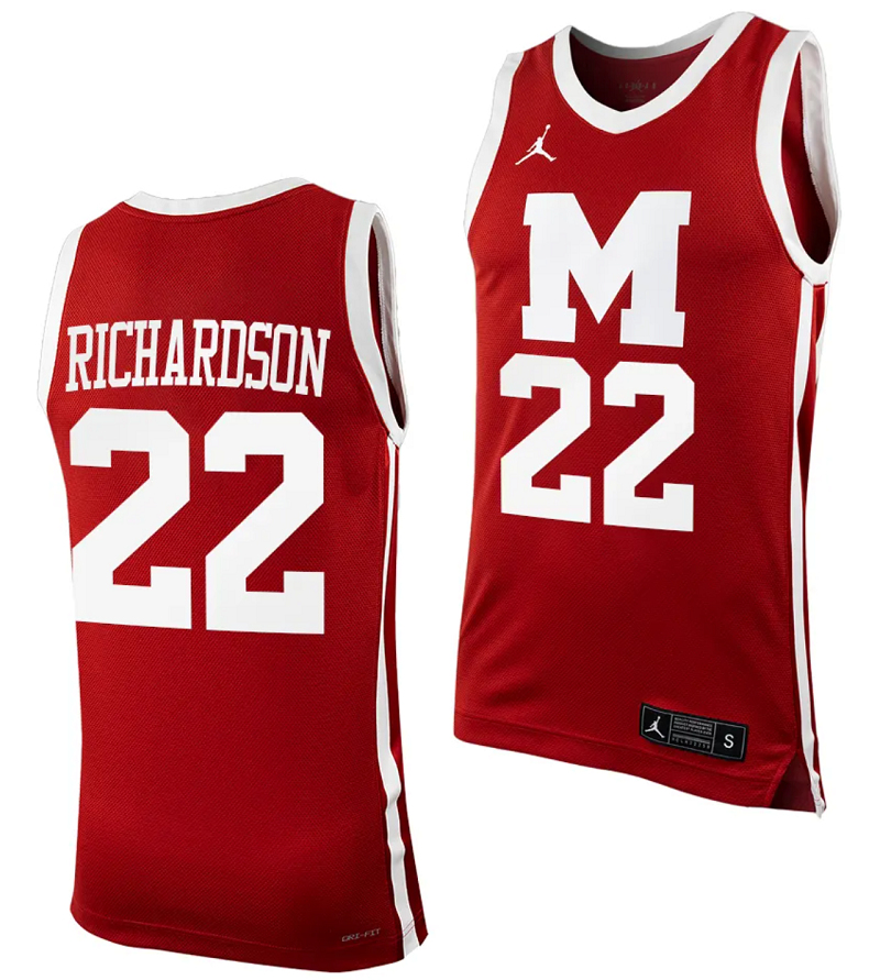 Kerry Richardson Jersey #22 Morehouse College Tigers Replica Basketball Uniform Maroon