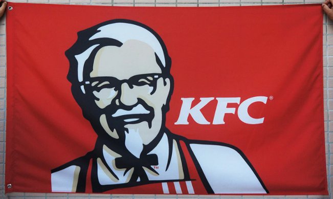 KFC Flag 3X5 Ft Polyester Banner USA 90x150cm