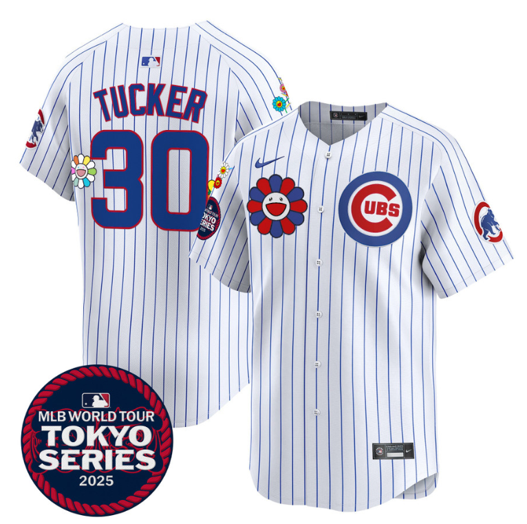 Kyle Tucker Jersey #30 Chicago Cubs Tokyo Series 2025 Vapor Premier Limited Stitched Pinstripe