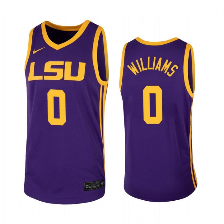 KJ Williams Jersey LSU Tigers Basketball 2023 Draft Prospect NCAA College #0