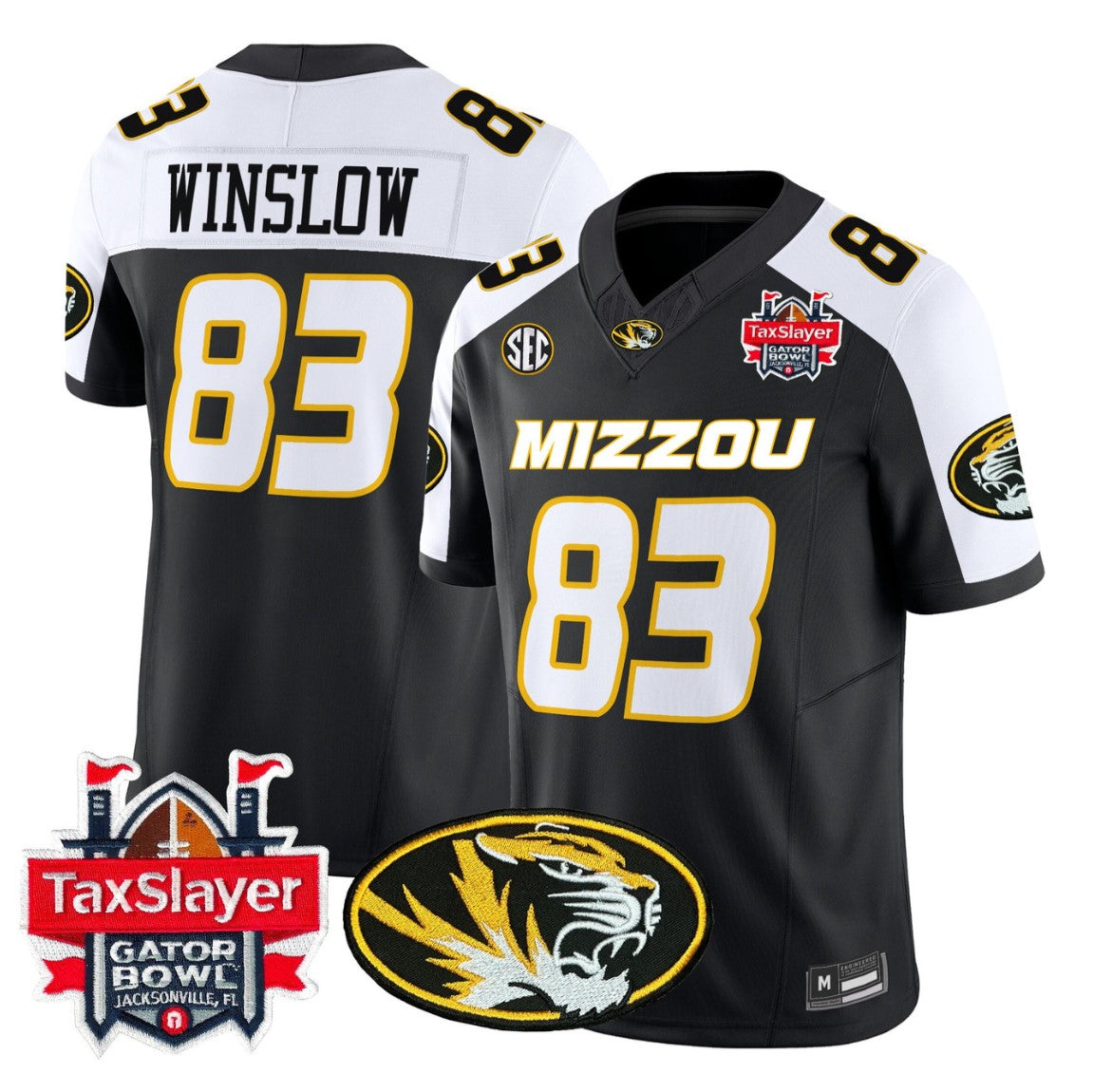 Kellen Winslow Jersey #83 Missouri Tigers 2025 Gator Bowl Vapor Stitched