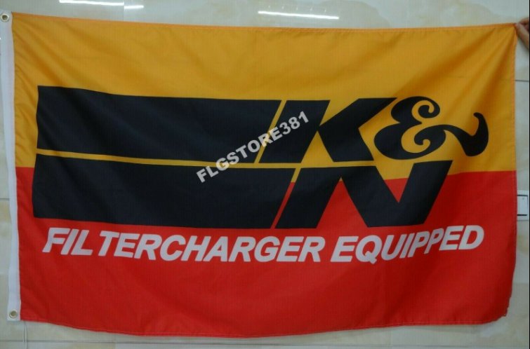 KN Filters Flag K&N Performance Filters Car 3X5 Ft Polyester Banner USA 90x150cm