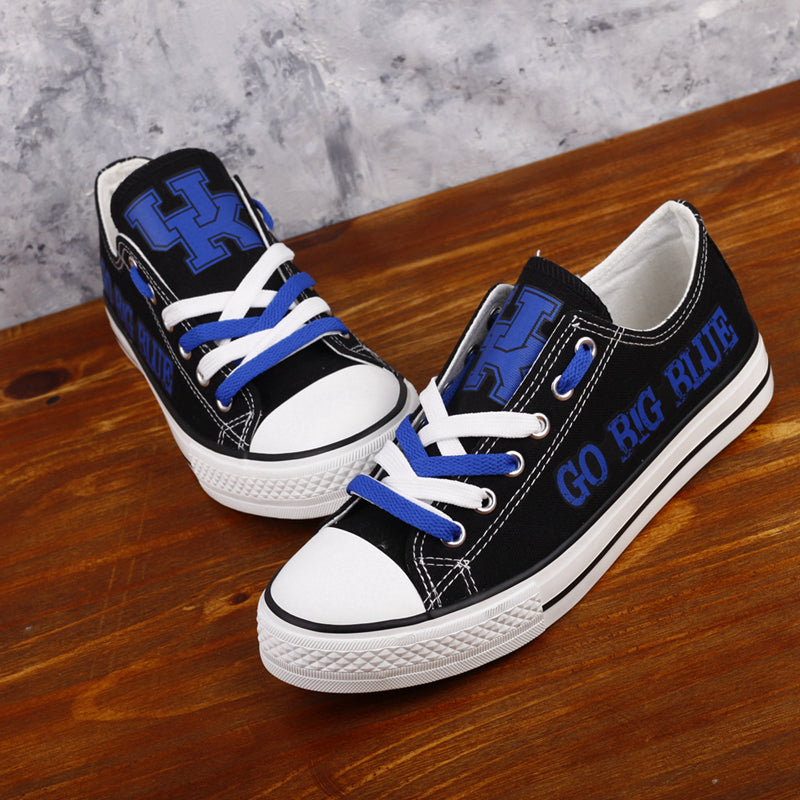 Kentucky Wildcats Limited Print NCAA College Students Low Top Canvas Shoes Sport Sneakers 1