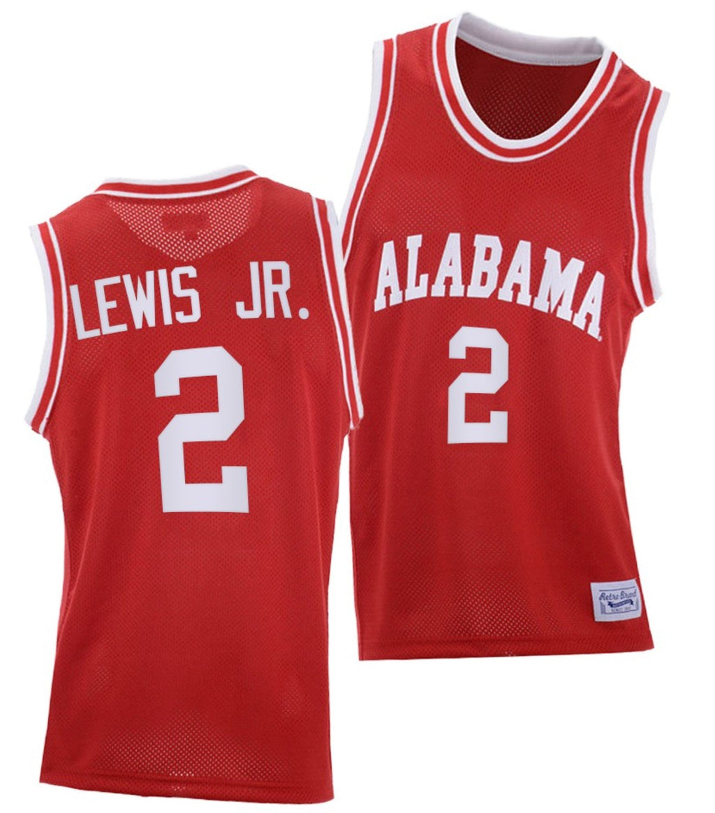 Kira Lewis Jr Jersey Alabama Crimson Tide College Basketball Red Throwback #2