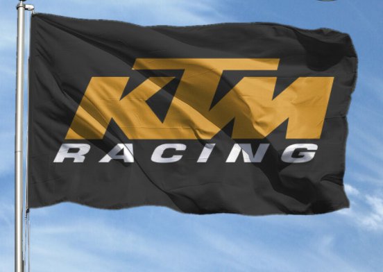 KTM Flag Black 3X5 Ft Polyester Banner USA 90x150cm