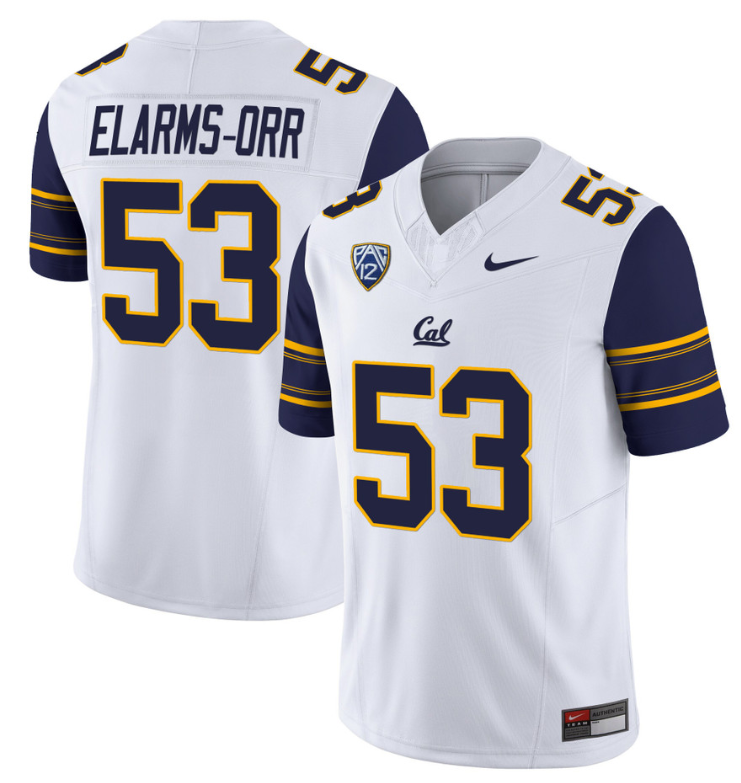 Kaleb Elarms-Orr Jersey #53 California Golden Bears Stitched Navy Alternate