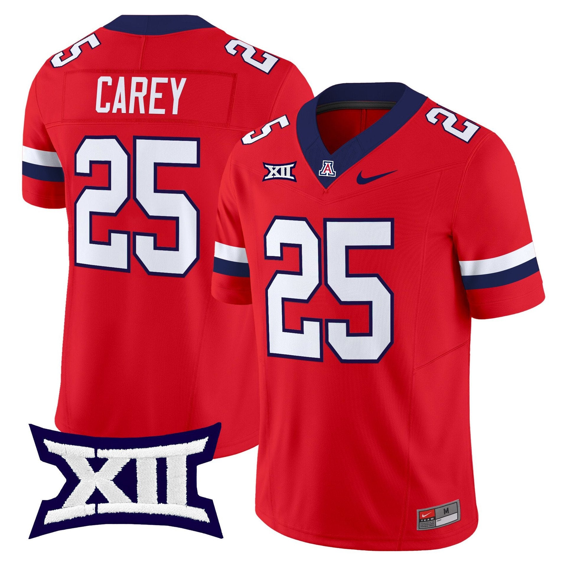 Ka'Deem Carey Jersey #25 Arizona Wildcats 2025 Limited Stitched Red