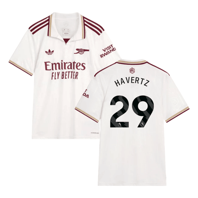 Kai Havertz #29 Arsenal 2025-26 Third Jersey – Cream