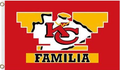 Kansas City Chiefs Familia Flag 3X5 Ft Polyester Banner USA 90x150cm