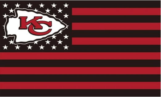 Kansas City Chiefs Star US Flag 3X5 Ft Polyester Banner USA 90x150cm