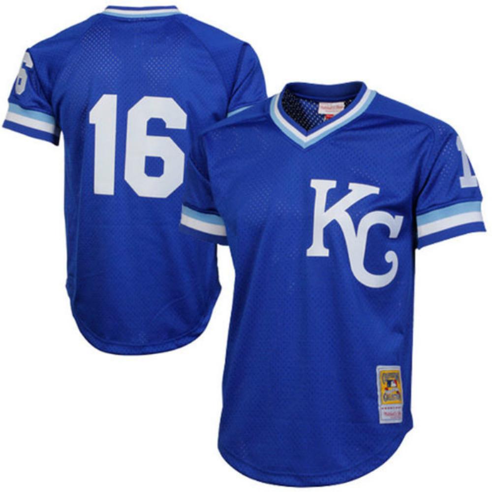 Kansas City Royals Bo Jackson Royal 1989 Throwback Mesh Pullover Jersey