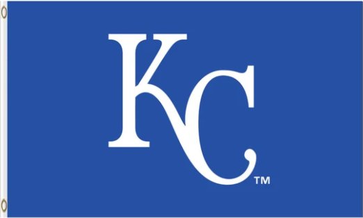 Kansas City Royals Flag 3X5Ft Banner USA Polyester with Brass Grommets