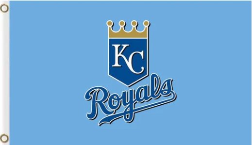Kansas City Royals Flag Baseball US 3X5Ft Banner USA Polyester with Brass Grommets - 1